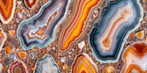 abstract background, agate stone in the section