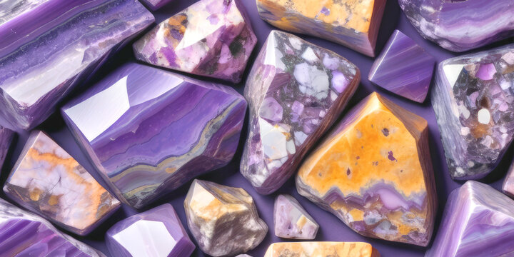 abstract background, a crumb of charoite stone, backdrop