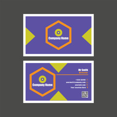 Obraz premium Simple Business Card Design, Vector, Illustration