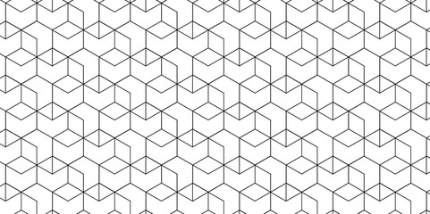 Vector hexagonal futuristic geometric backdrop White background and embossed hexagon , honeycomb black cube hexagon concept design abstract technology background vector wallpaper.