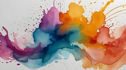 Obraz premium abstract watercolor background with splashes