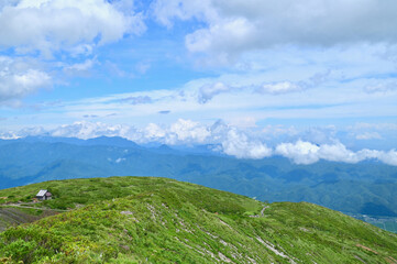 Nature Scenery of Hakuba Happo One and the Japanese Alps During Summer in Nagano, Japan