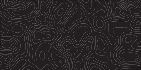 Abstract design with black and white abstract papercut and multi-layer cutout geometric pattern on vector Topographic canyon geometric map relief texture with curved layers beautiful design.