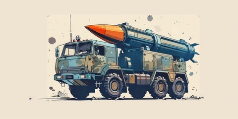 Artistic Military Rocket Launcher Design