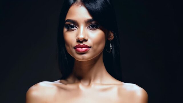 Elegant Model Showcasing Beauty at a Glamorous Evening Fashion Event in the Heart of Paris. Generative AI