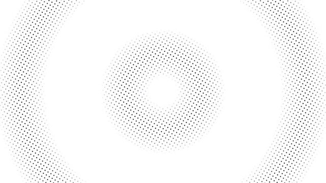 Black and white halftone circles background