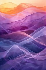 Fototapeta premium Serene Abstract Wave Patterns with Calming Colors for Tranquil Background AR 916