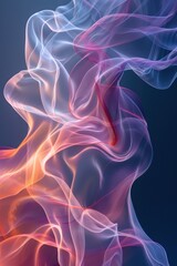 Serene Abstract Wave Patterns - Tranquil Background with Calming Colors