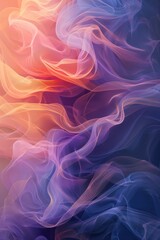 Fototapeta premium Serene Abstract Wave Patterns in Calming Colors for Tranquil Background AR 916