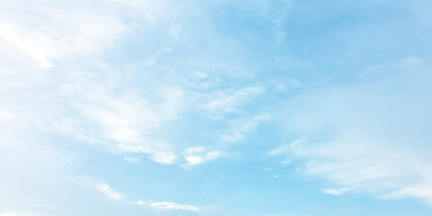 Fototapeta premium sunny sky blue light watercolor background. Aquarelle painting brush effect card paper textured canvas cloudy smoke space for text, entertaining card, template. aquamarine color graphics illustration