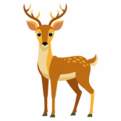 Deer silhouette vector, deer vector illustration, christmas vector art, deer silhouette, deer vector icon, eps