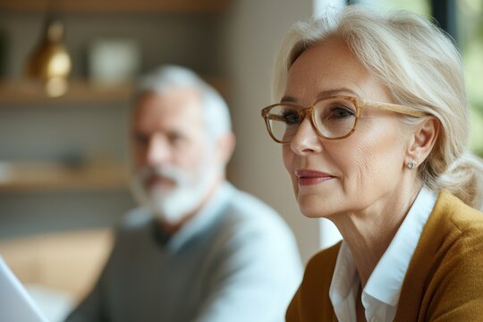 Financial Adviser Consulting Client on Estate Inheritance Planning Together