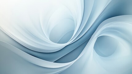 Abstract swirling blue and white design with a sense of depth and movement.