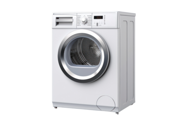 dryer with a large capacity and a variety of drying options, isolated on a white background