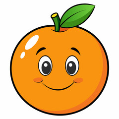 orange Fruit silhouette vector, orange vector illustration, Food vector art, orange silhouette, Fruit vector icon, eps, orange cartoon