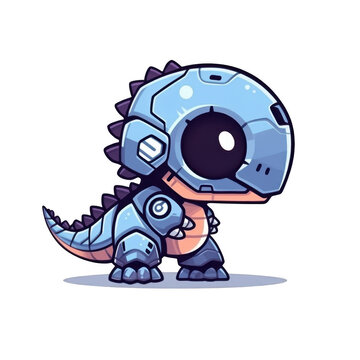 Cute Robot Dinosaur