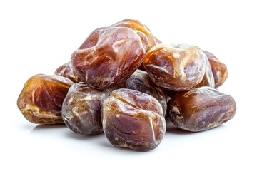 Obraz premium Dates isolated on white background, full depth of field, ai