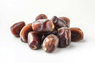 Obraz premium Dates isolated on white background, full depth of field , ai