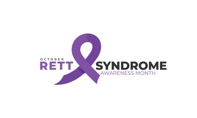 Rett Syndrome Awareness Month. background, banner, card, poster, template. Vector illustration.