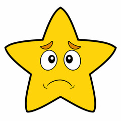 star isolated on white, star vector illustration, star vector art, star silhouette, flower vector icon, eps, star cartoon