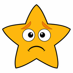 star isolated on white, star vector illustration, star vector art, star silhouette, flower vector icon, eps, star cartoon