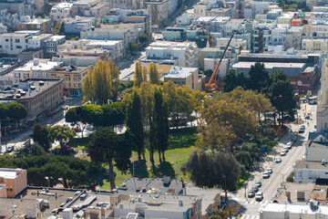 Historical buildings at downtown San Francisco, California