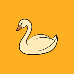 illustration of a swan