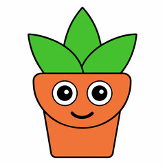 illustration of a plant in a pot