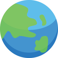 Blue and green planet earth globe rotating in space, representing global issues © ylivdesign