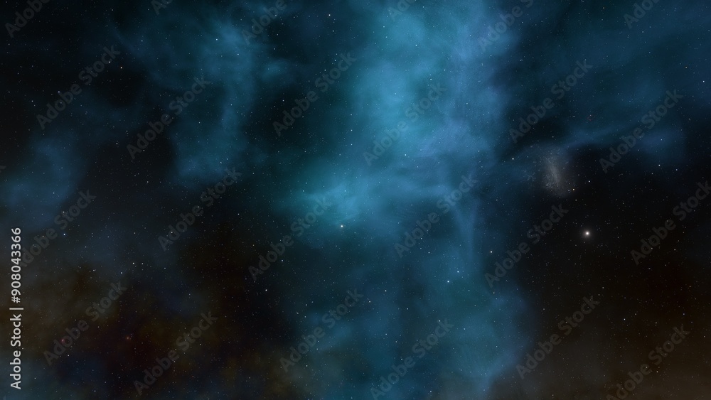 Canvas Prints nebula and galaxies in space. abstract cosmos background
