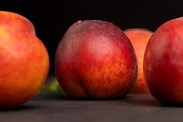 ripe and sweet nectarine fruit on the table
