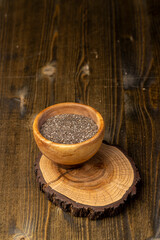black and white chia seeds for a healthy diet