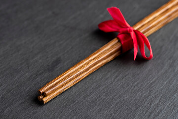 new chinese chopsticks made of processed bamboo wood