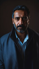 Obraz premium photo of serious government officer with polite outfit during investigation scene, generative AI