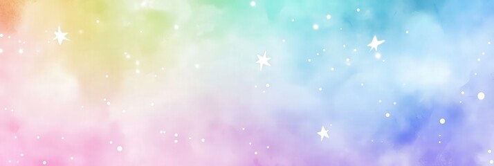 Dreamy Pastel Sky with Stars