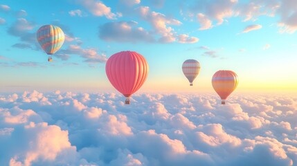 Naklejka premium Balloon Fastival, Celebrations ballons with sky background