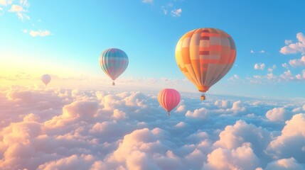 Obraz premium Balloon Fastival, Celebrations ballons with sky background