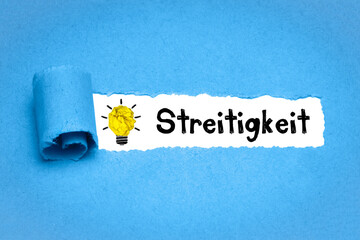 Streitigkeit	
