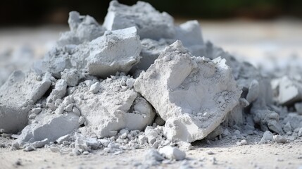 Pile of gray ash.