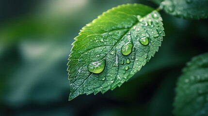 Water Drop Leaf Environmental Conservation Balance Green Nature