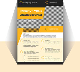  Flyer template layout and modern design, perfect for creative professional business
