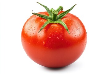 Tomato isolated on white background, clipping path, full depth of field, ai