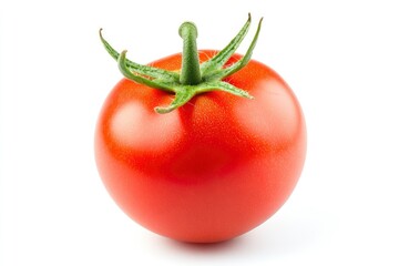 Tomato isolated on white background, clipping path, full depth of field, ai