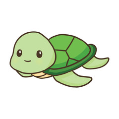 children illustration cute cartoon turtle