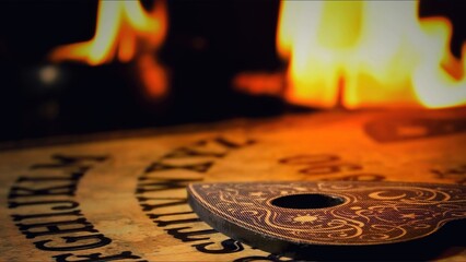 Witchcraft Spiritual Halloween Game Ouija Board