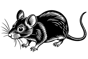 black and white mouse