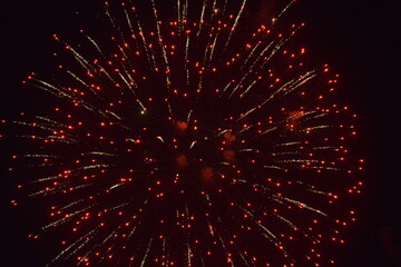 Obraz premium fireworks on black background