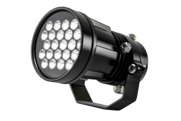 A powerful, high-intensity LED spotlight with multiple LEDs arranged in a grid pattern. The light is ideal for various applications requiring strong illumination.