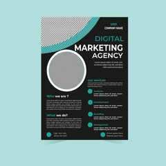Obraz premium Flyer template layout and modern design, perfect for creative professional business