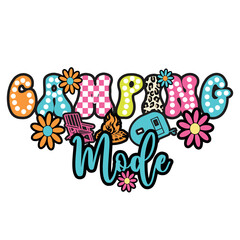Camping mode svg png, Retro vintage, Race Checkered, leopard, dalmatian dots, camping svg, camp svg, camp svg, camping design, camper svg